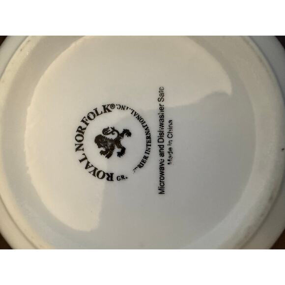 Royal Norfolk Set of 2 Soup/Cereal Bowls – 6” Diameter - Picture 7 of 7